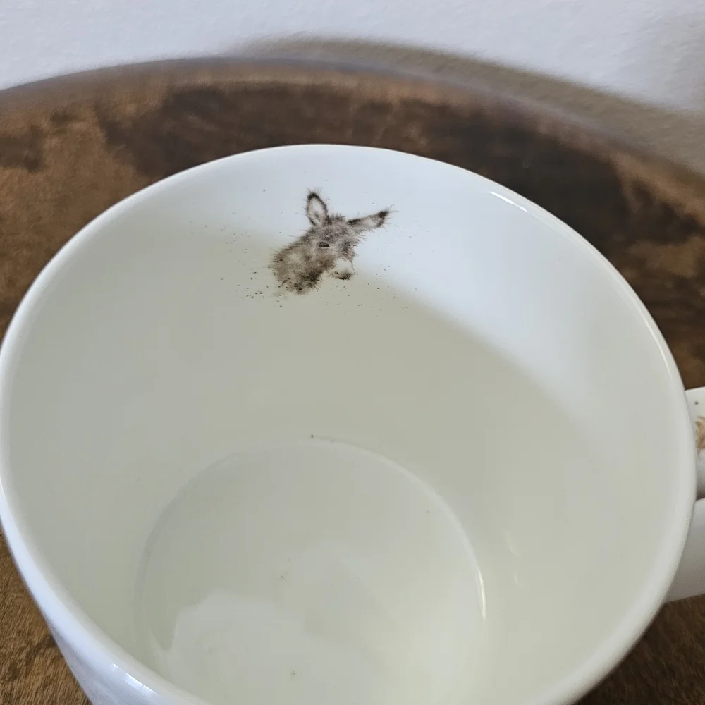 Royal Worcester Donkey Mug - White and Brown - Picture 5 of 5